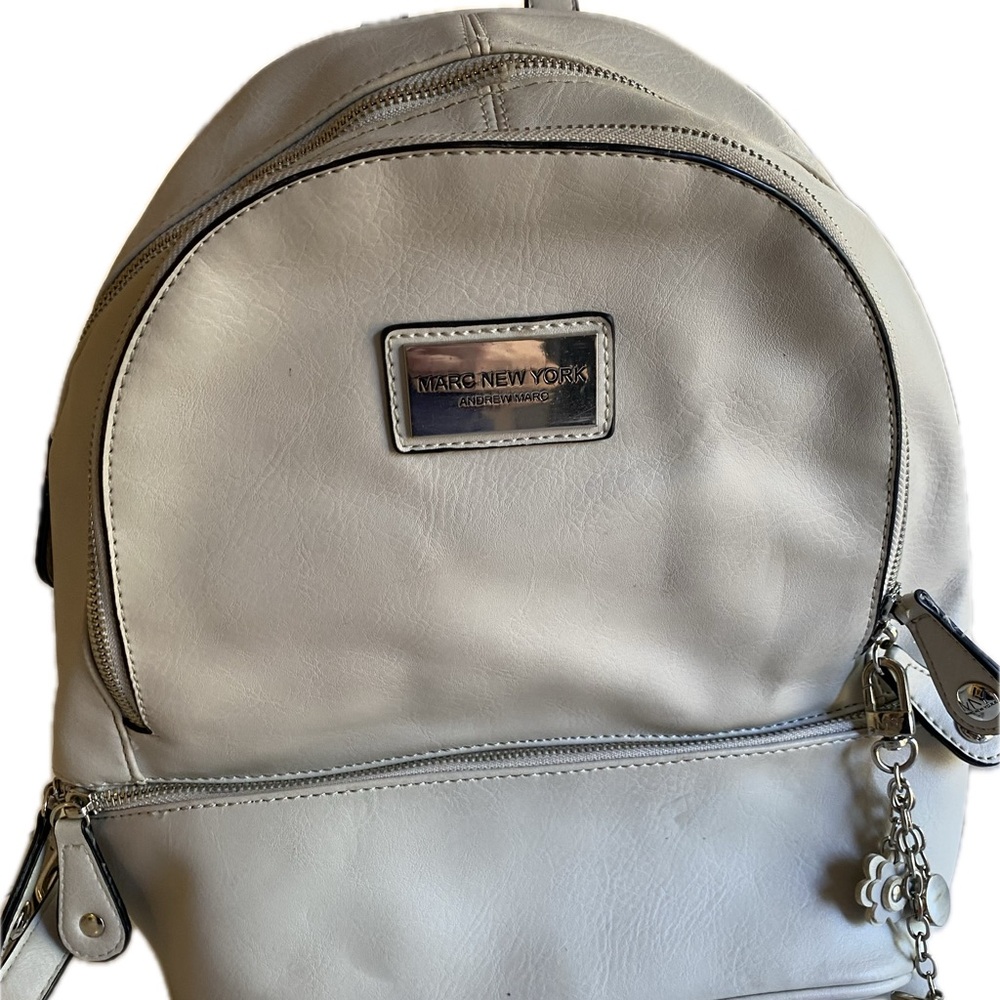 Marc New York Andrew Marc Womens Mini Backpack Purse Black Leather